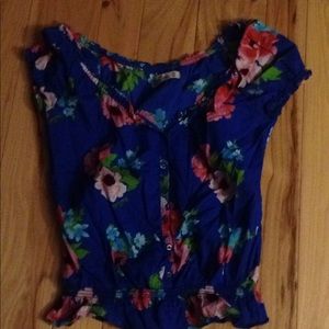 Hollister Floral Pattern Shirt